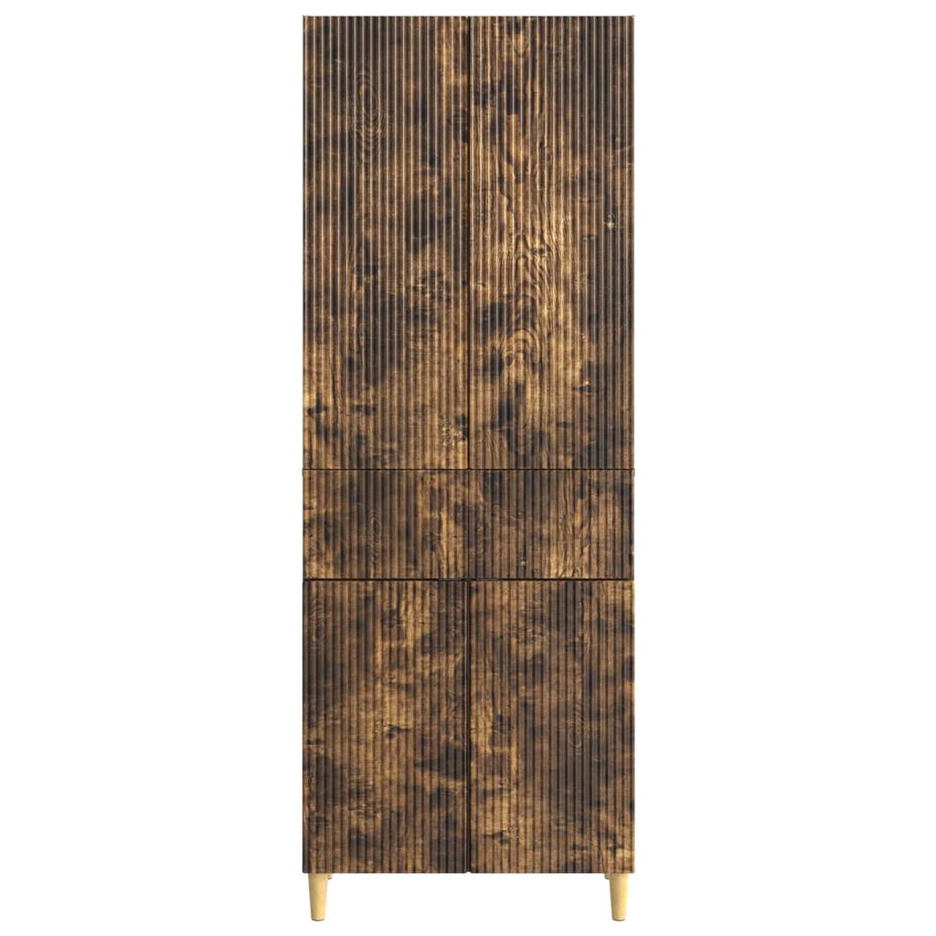 Cabinet Set 2 pcs Smoked Oak Wood Material
