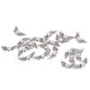 100pcs Zinc Alloy Angel Wing Beads Silver Fairy Wing Charm Beads Wing Charm Beads  DIY Craft