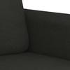 Vidaxl 3-Seater Sofa, Black, 180 Cm, Upholstered In Fabric
