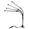3-Head Dimmable LED Grow Light with Timer for Succulents & Herbs