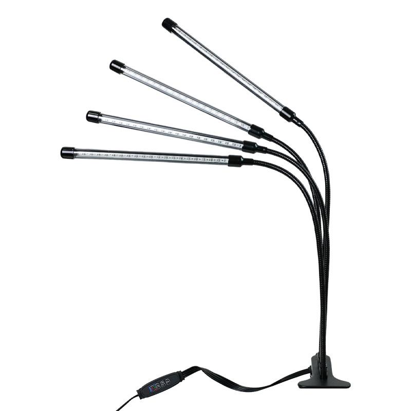 3-Head Dimmable LED Grow Light with Timer for Succulents & Herbs