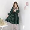 Adult Girl New Cute Sweet Student Long Sleeve Lolita Dress Performance Party Performance Dress