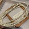 High-End Autumn And Winter Long Necklace Women'S High-End Atmosphere Fashionable Super Long Multi-Layer Stacked Sweater Chain