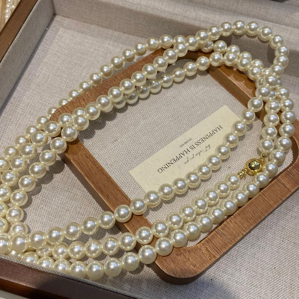 High-End Autumn And Winter Long Necklace Women'S High-End Atmosphere Fashionable Super Long Multi-Layer Stacked Sweater Chain