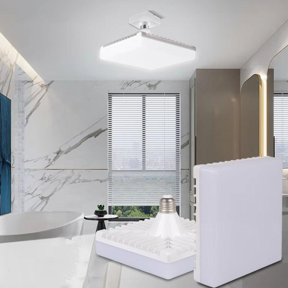 20/30/40/60/80W Square LED Ceiling Lamp Waterproof Spotlight E27 LED Bulb  Living Room