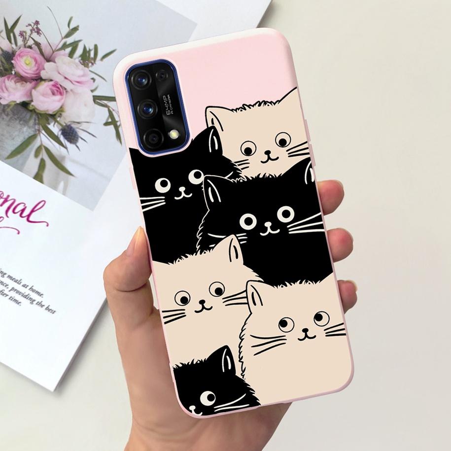 For Realme 7 5G Case RMX2111 Cover New Fashion Flower Girls Painted Funda Soft TPU Cases For Realme 7 Pro Realme7 RMX2155 Bumper