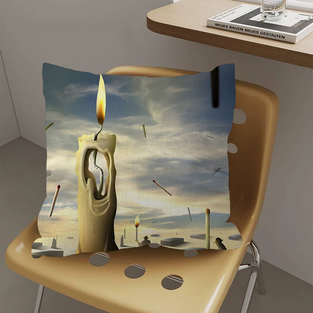 S-Salvador Dali Abstract Art Personalized Picture Text Home Decorative Pillows Household Gifts 45x45cm
