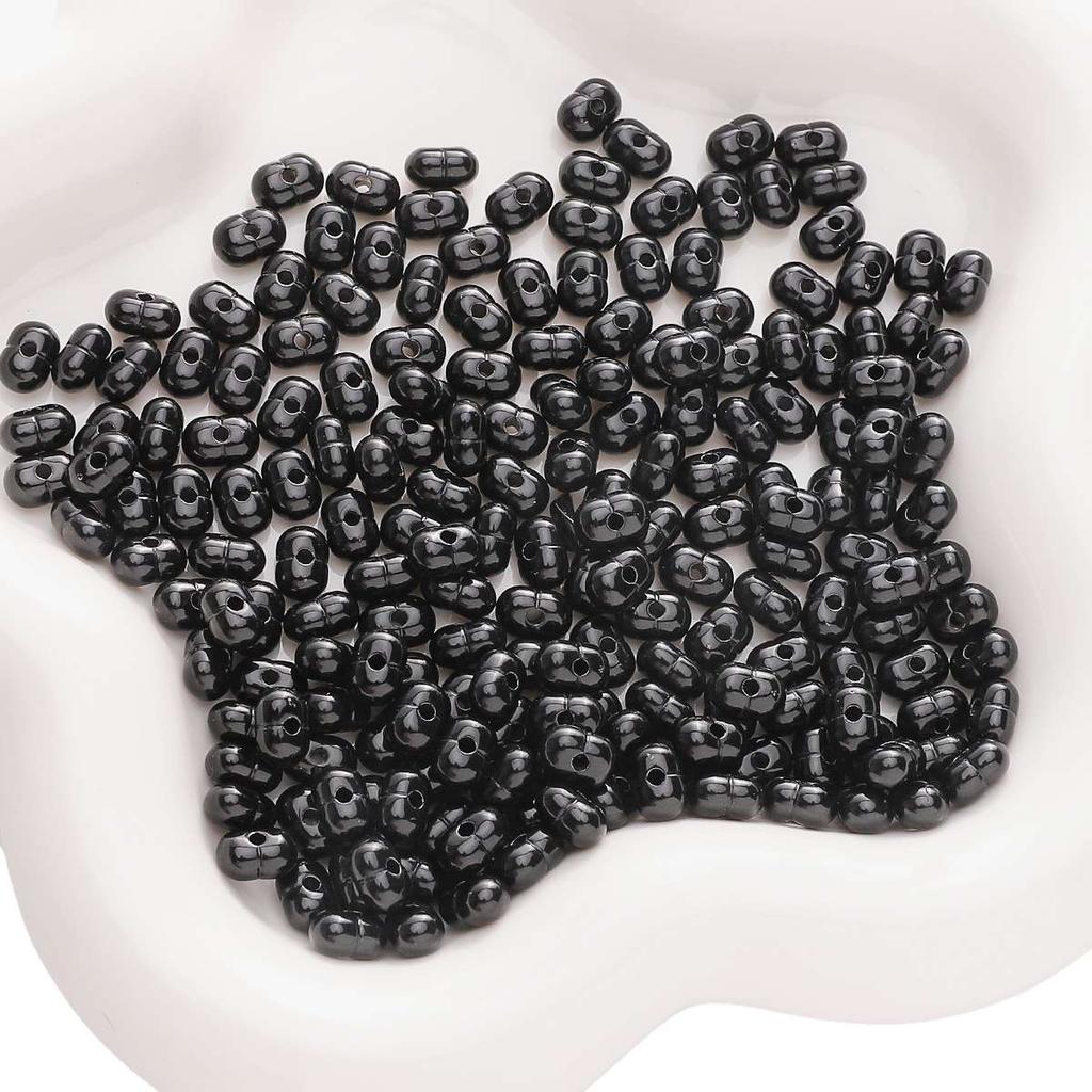 [8X5mm] Solid Color Peanut Beads Acrylic Peanut Beans DIY Bracelet Necklace Handmade Nut Accessories 50pcs/pack