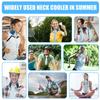 Reusable Cooling Neck Wrap LongLasting Cold Ice Collar Leakproof Cool Gel Band For Neck Wrist Head Heat Relief Summer Cool Scarf