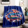 Florida Gators Theme Personalized Outdoor Flannel Blankets Soft And Suitable For All Seasons Perfect For Sofas Beds And Camping