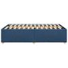 Bed Frame without Mattress Blue 120 x 190 cm Fabric