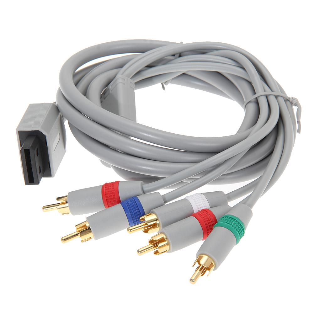 1080P Component Video Cable HDTV Audio Video AV 5RCA Cable Game Cable for Nintendo Wii Game Accessories
