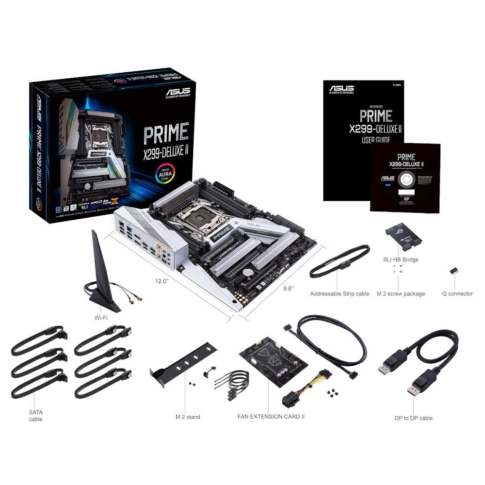 

ASUS Intel X299, сумісна з Socket 2066 материнська плата PRIME II X299-DELUXE [ATX]