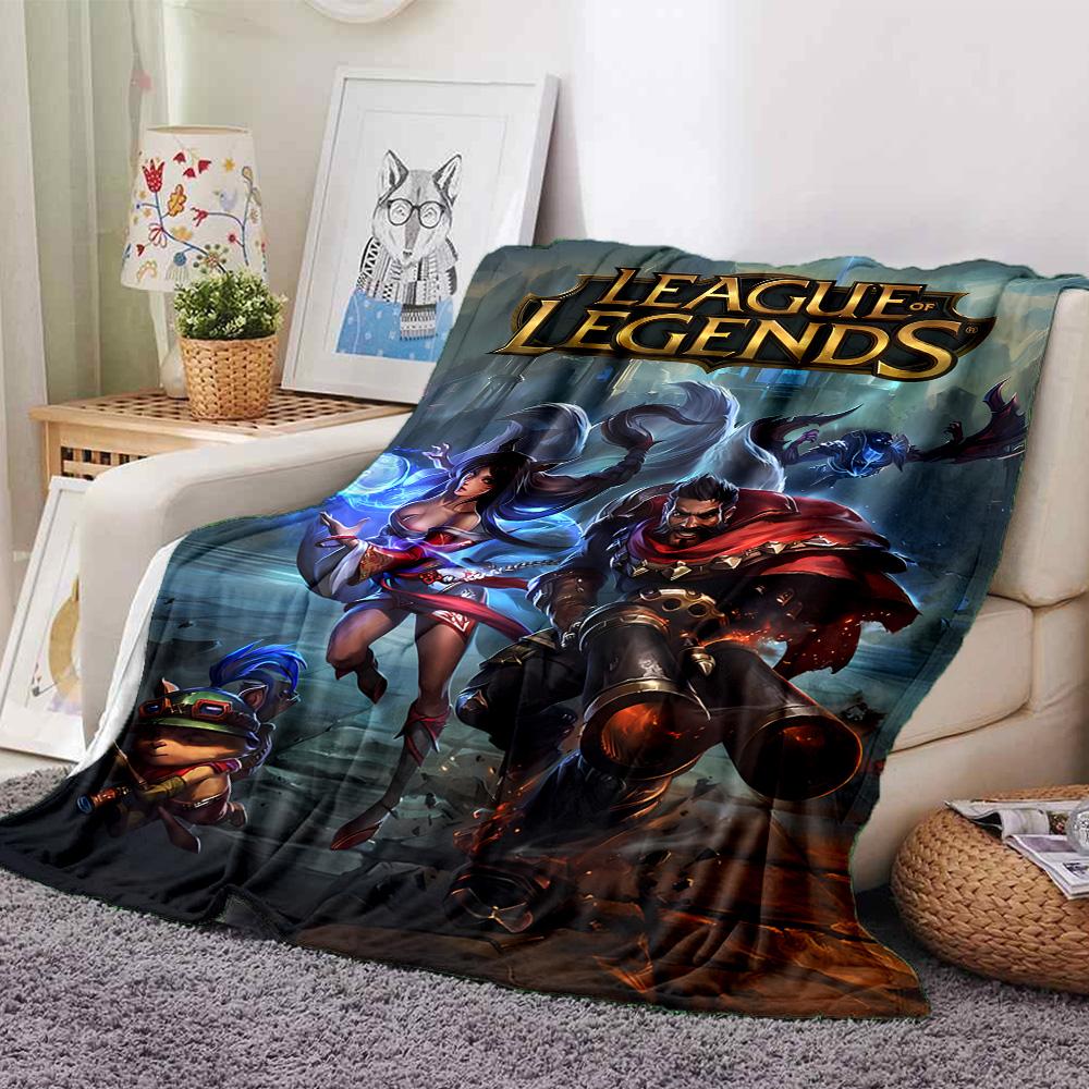 1pc Blanket - League of Legends Print Design,Lightweight Blanket for Sofa,Bed- Soft &Warm,Gift for All Seasons