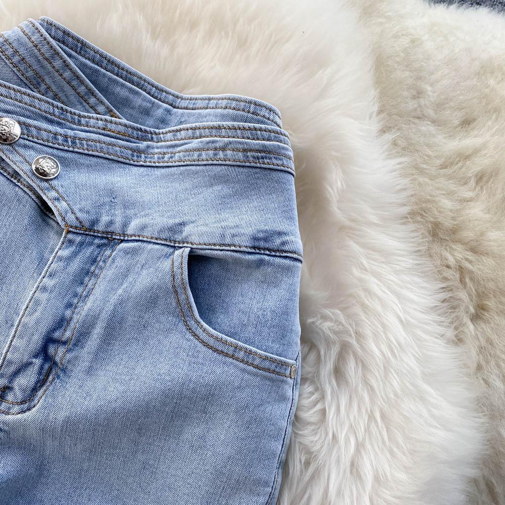 

Широкие джинсы, женские девяностые весенне-летние тонкие эластичные повседневные брюки с маленькой высокой талией, расклешенные брюки с микро-расклешенными брюками