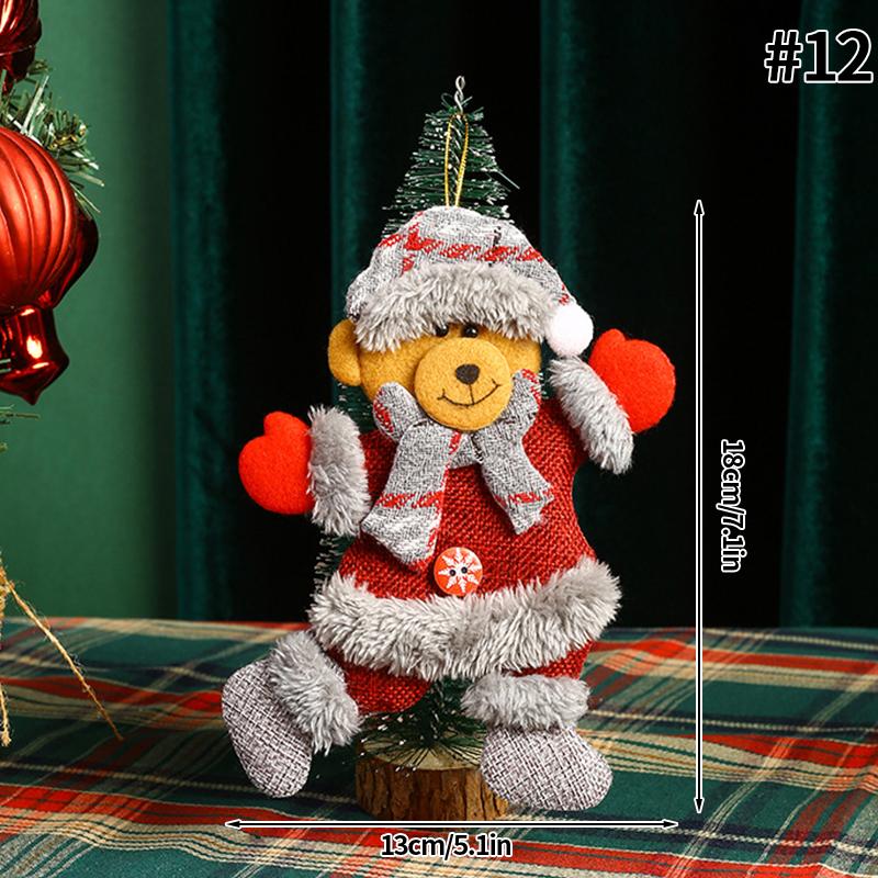 Christmas Tree Hanging Decor Pendant Santa Claus Snowman Beer Dancing Doll Christmas Ornament Navidad Xmas Decor New Year Gift