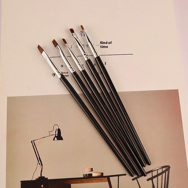 5 Stück Dentalharz Pinselstifte Porzellanzähne Umformen Nylon Zahnmedizin Klebstoff Komposit Zement Werkzeuge Nail Art DIY Malerei