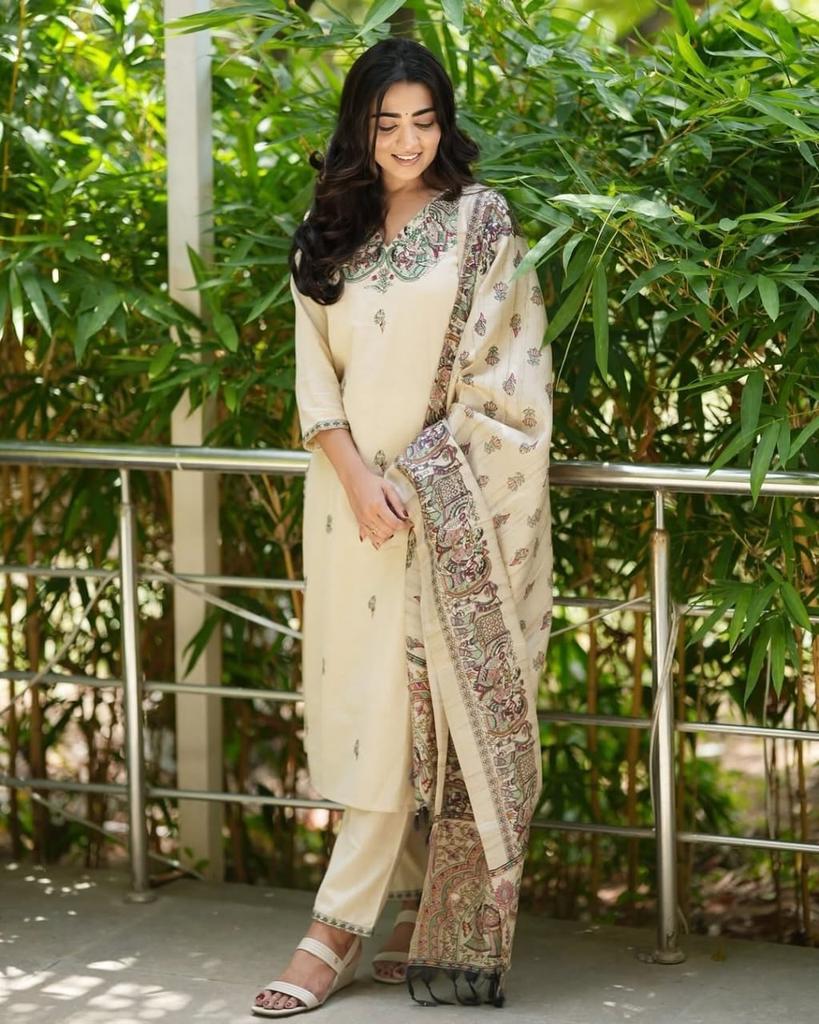 Indian Pakistani Designer Kurta Pant Dupatta Set Bollywood Top Tunic Kurti Salwar Kameez