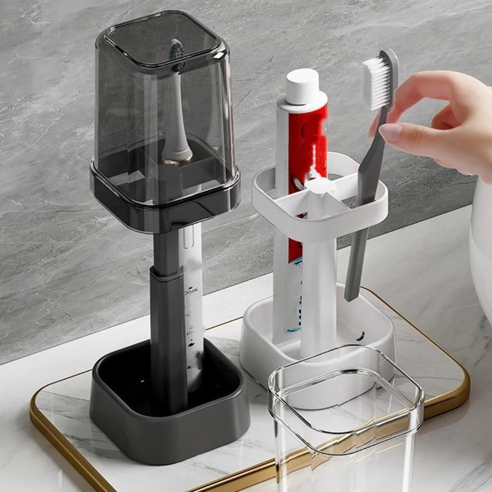 All-in-One Mouthwash Cup with Lid Toothbrush Organizer Simple Toothpaste Rack Couple