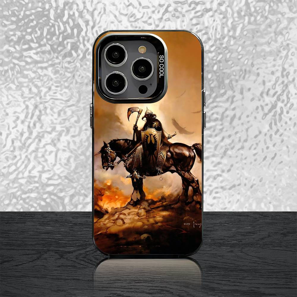 F-Frank F-Frazetta Art Phone Case For iPhone 15,12,11,14,13,16,17,E,Max,Plus,Air,Pro,Mini Shockproof Cover iPhone12mini