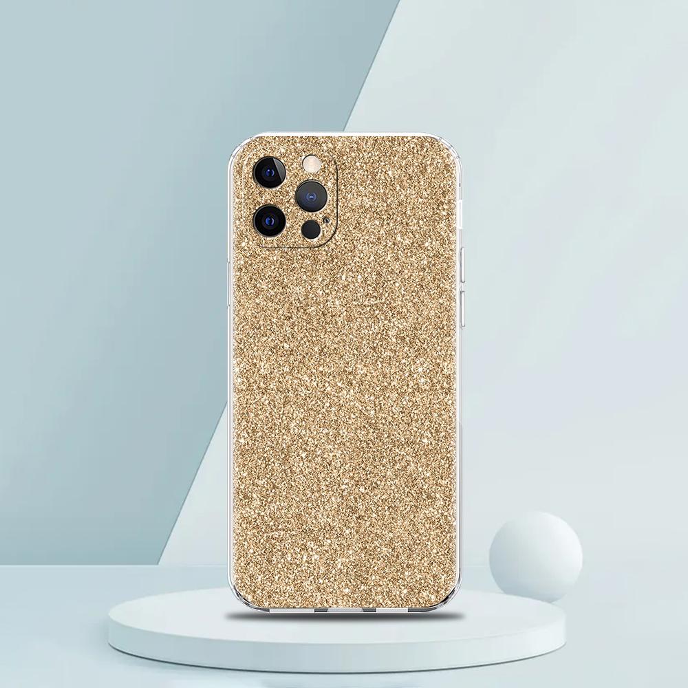 Pink Glitter Soft Transparent Phone Case Cover for iPhone 16 15 14 13 12 11 Pro Max XR 8 7 Plus XS Max Shockproof Shell Fundas