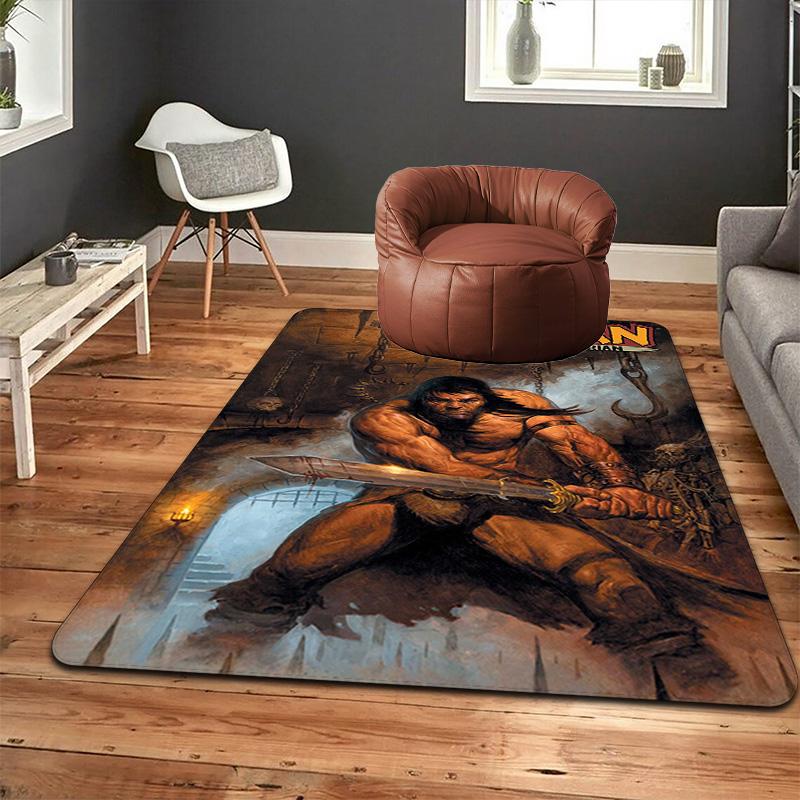 Conan the Barbarian Rug Floor Mat for Living Room or Bedroom Soft and Comfortable Carpet a Gift for Birthday and Holiday.SFF0917046
