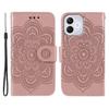 For Honor 400 Lite Case PU Leather Mandala Imprinted Design Wallet Phone Cover