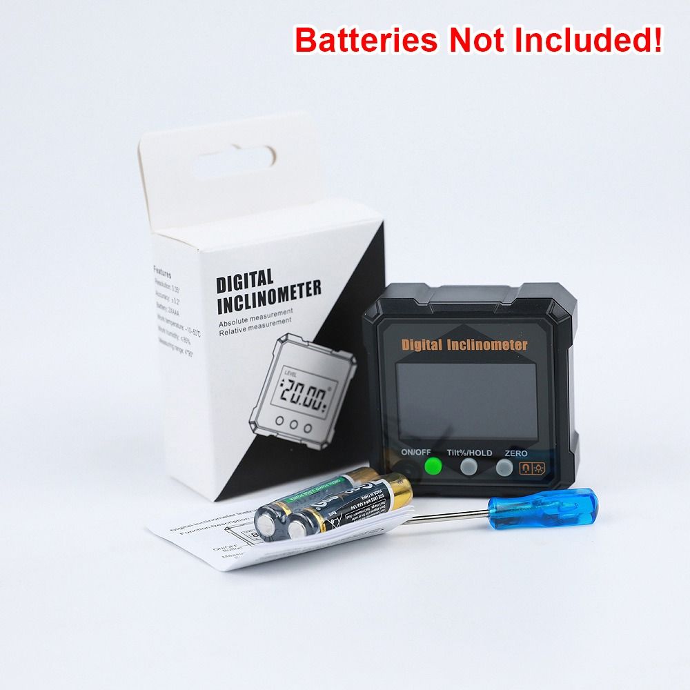 1Pcs Electronic Magnetlc Digital Angle Finder LCD Display Angle Level Ruler  for Automobile Test