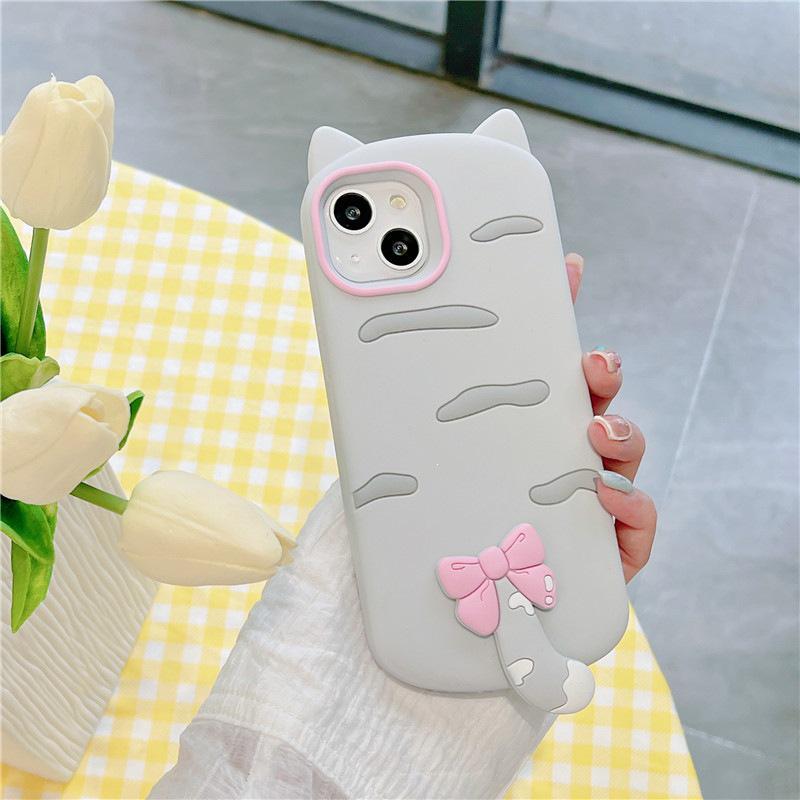 

Anti-Fall Cartoon Cat Phone Case for iPhone 15-14-13-12-11/Pro & Pro Max 16