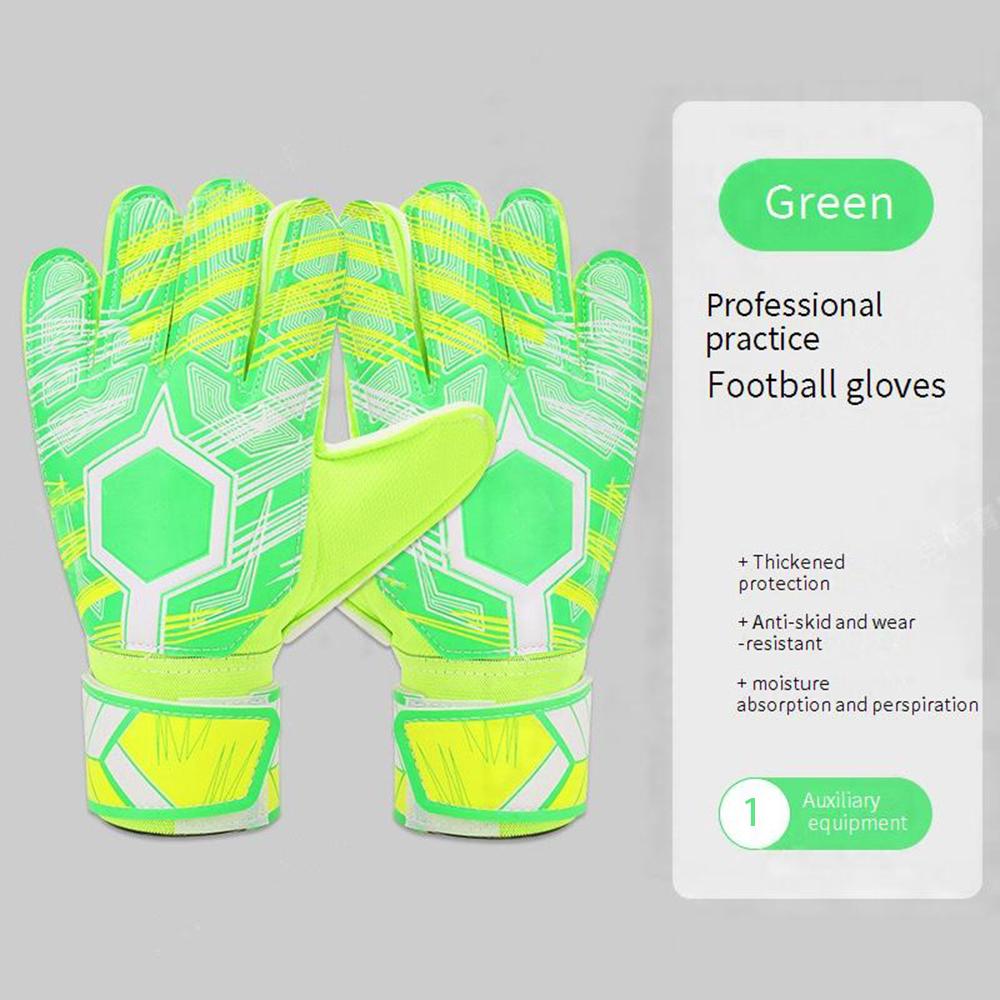 Professional Football Gloves for Adults Children Breathable Wear-resistant Thickened Finger Protector Anti-Slip Feature for