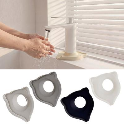 Protezione Antischizzo per Rubinetto in Silicone Carino Cartone Animato Raccogli Gocce con Foro di Scarico Flessibile Facile da Installare Tappetino per Rubinetto per Lavello da Cucina e Bagno