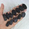 Black Tourmaline Druzy Gemstone Pendant Jewelry Making For Silver Jewelry Supply Healing crystal Bezel Pendant Necklace Gift For Her