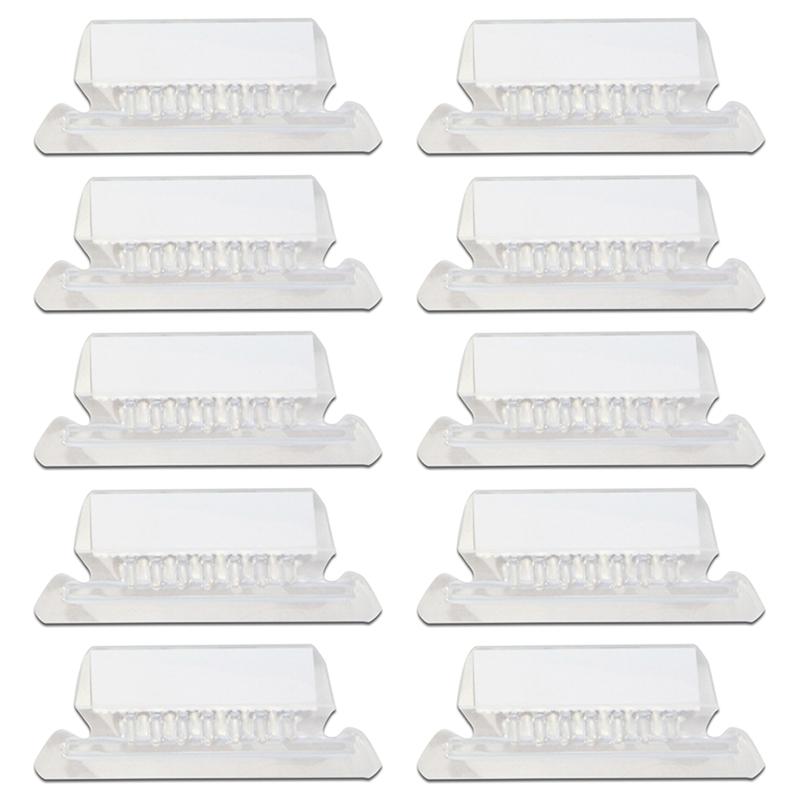 10 Pieces File Folder Tabs Clear Colored Hanging Folder Tabs with Inserts for Hanging Folders 2 Inch Plastic Folder Tabs