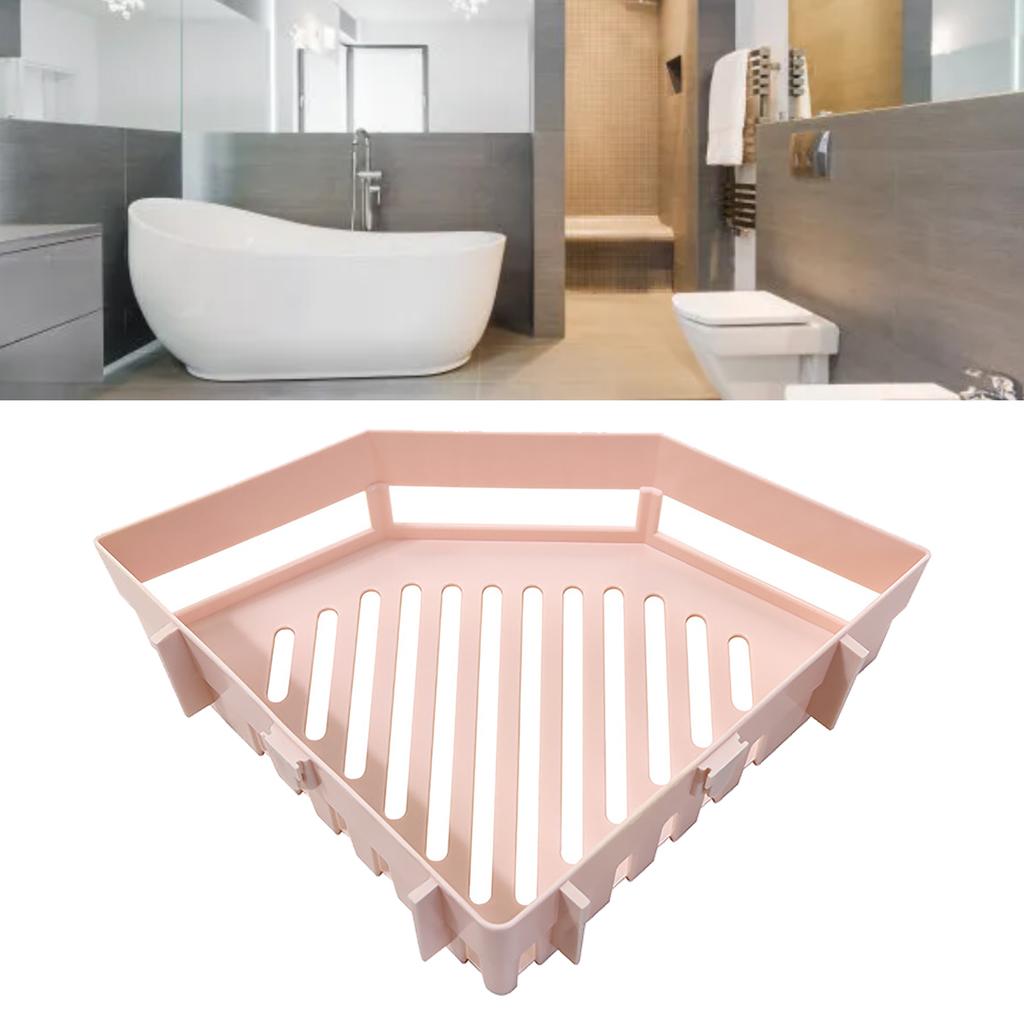 Corner Shower Caddy Triangular Wall Mounted Space Saving Corner Storage Shelf Organizer