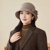 Hat Women'S Season Woolen Hat Women'S Versatile Foreign Style Mother Grandma Basin Hat Warm Bucket Hat