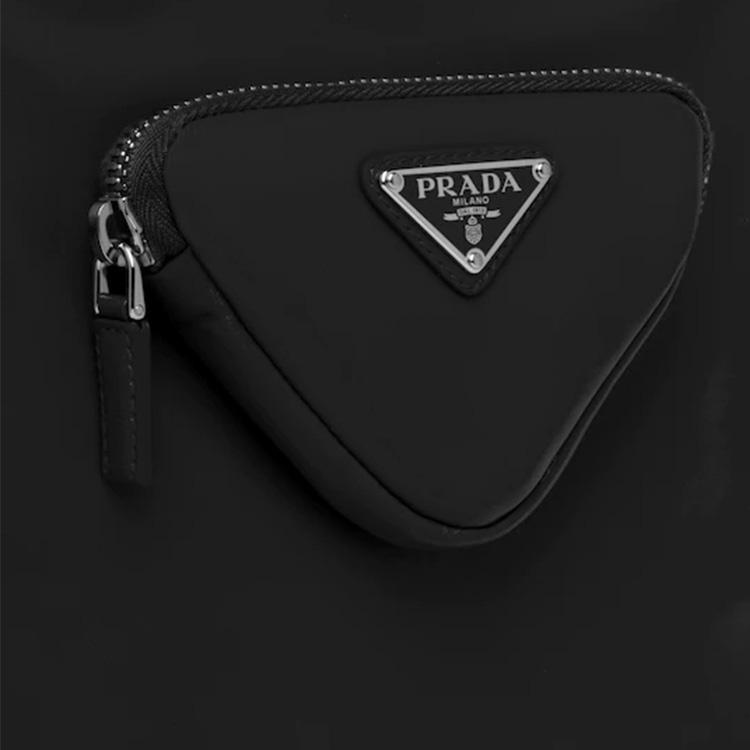 Prada Soft Lambskin Tote Bag With Coin Purse Removable Shoulder Strap Women Tote Bags Black 1BG418-2DX8-F0002-V-MTO