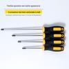 PH2 Non-Slip Handle Screwdriver: 4, 5, 6 Inch Cross Flat Tips
