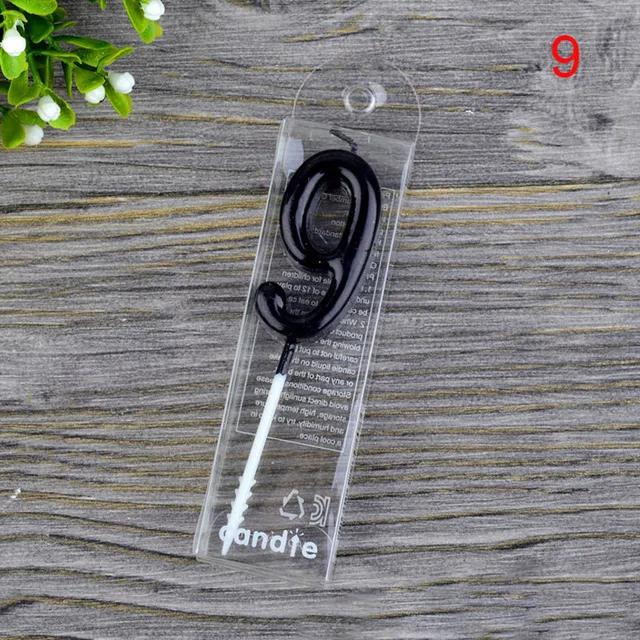 1 st Rött Vin Nummer Födelsedag Papper Tårtljus Barn Födelsedagsfest Bröllopstårta Ljus Favör Tillbehör Tårtdekorationer