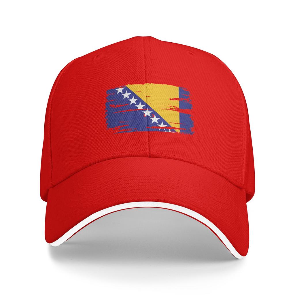 Bosnia Flag Symbol Casual Baseball Cap Outdoor Sport Hip Hop Hats Summer Hot Sale Unisex Unisex Vintage Baseball Caps