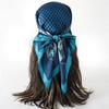 Silk Scarf For Women, 70x70cm, Square, Brand, Office Bandana, Silent, Air Hostess, Rings,Kerchief