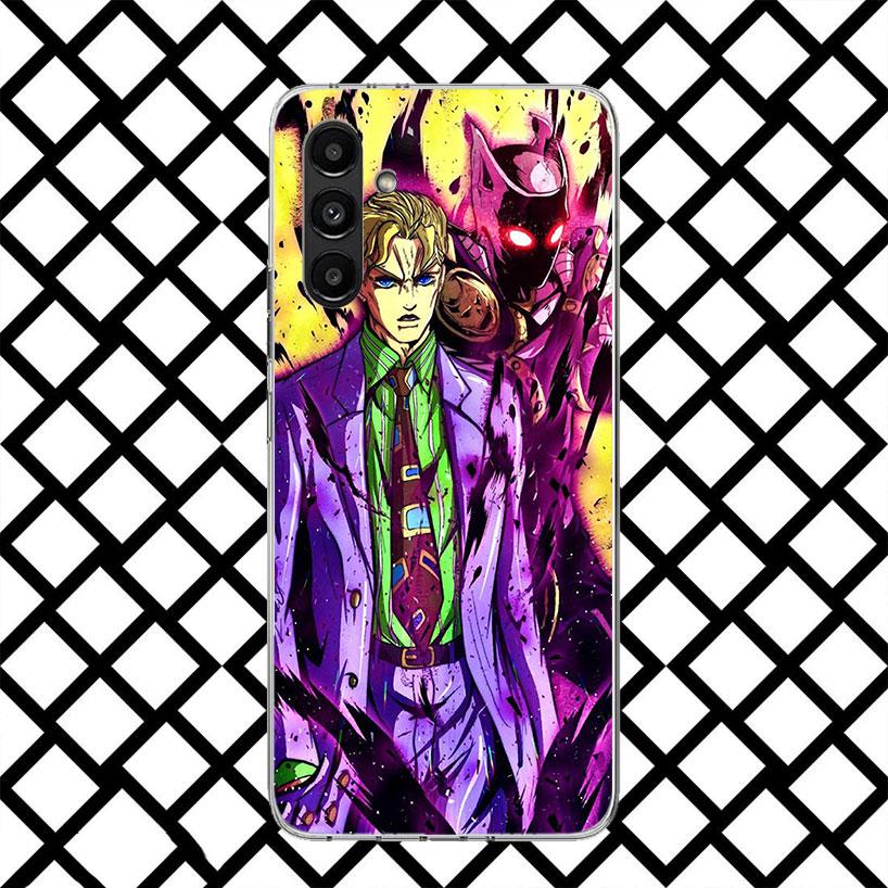JoJo Kira Yoshikage Killer Queen Phone Case for Samsung Galaxy A17 A37 A57 A16 A26 A36 A56 A15 A25 A35 A55 A14 A24 A34 A54 A13 A