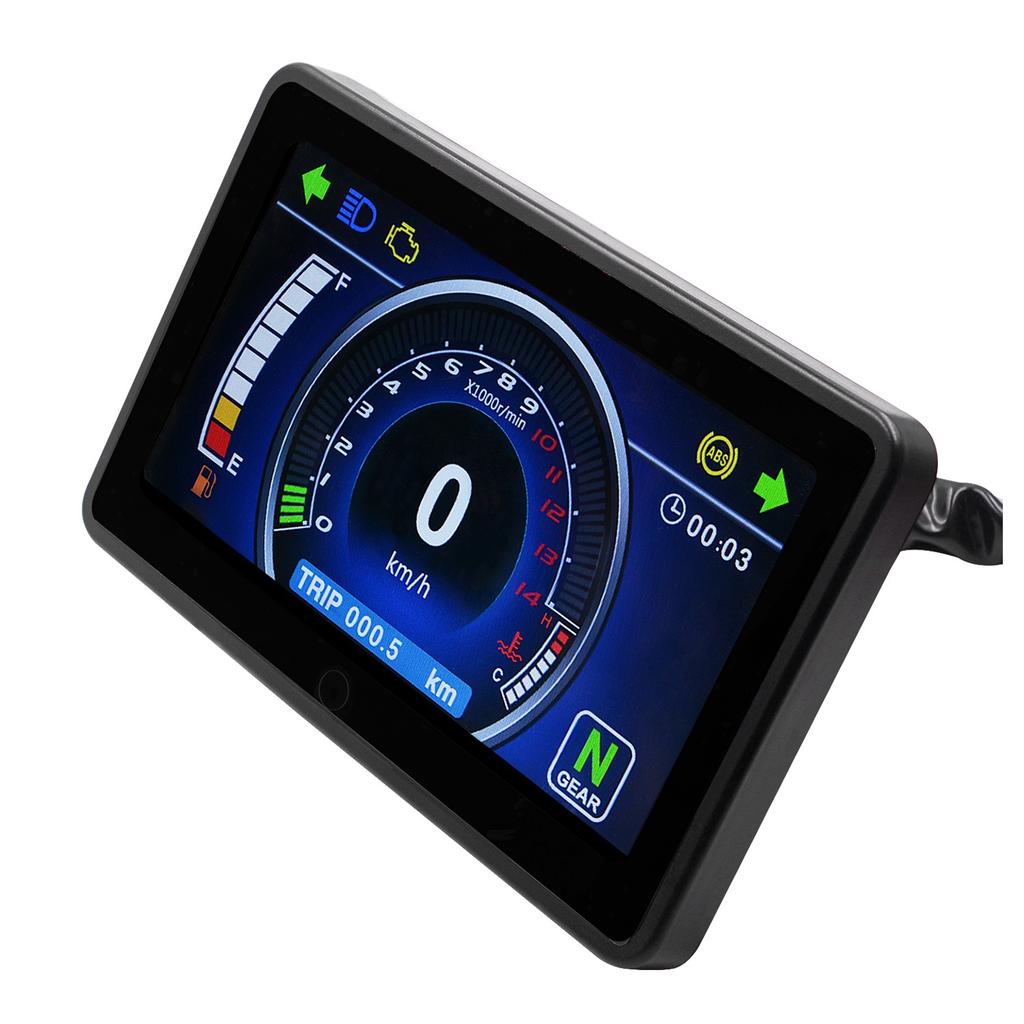 Motorrad-Voll-LCD-wasserdichte Messgeräte, Multifunktions-Schaltdrehzahlmesser, Signalanzeige, Tachometer