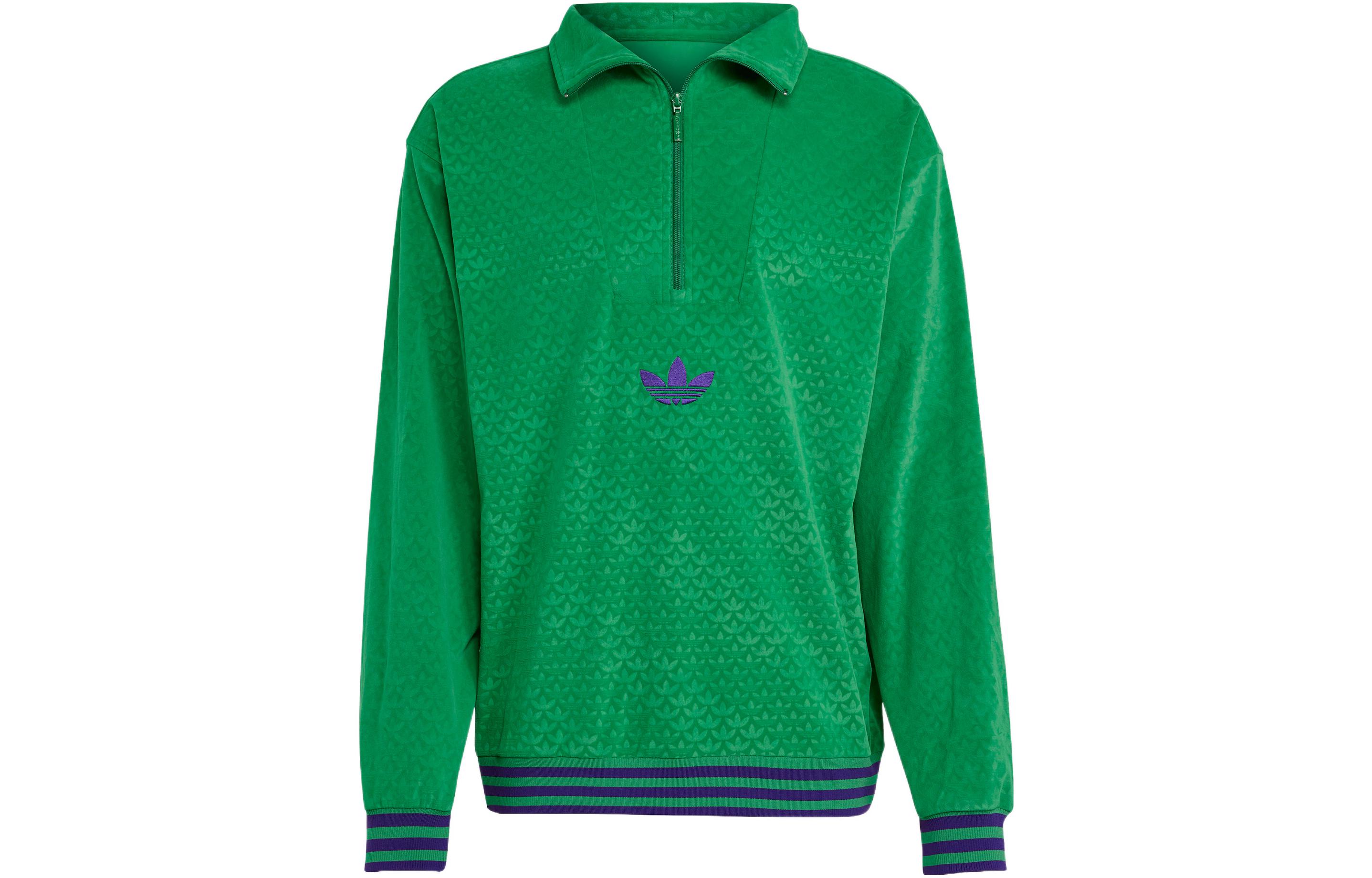 Adidas Originals Sweatshirts Men s Green Lapel Moderate Other IB3420 XXXL