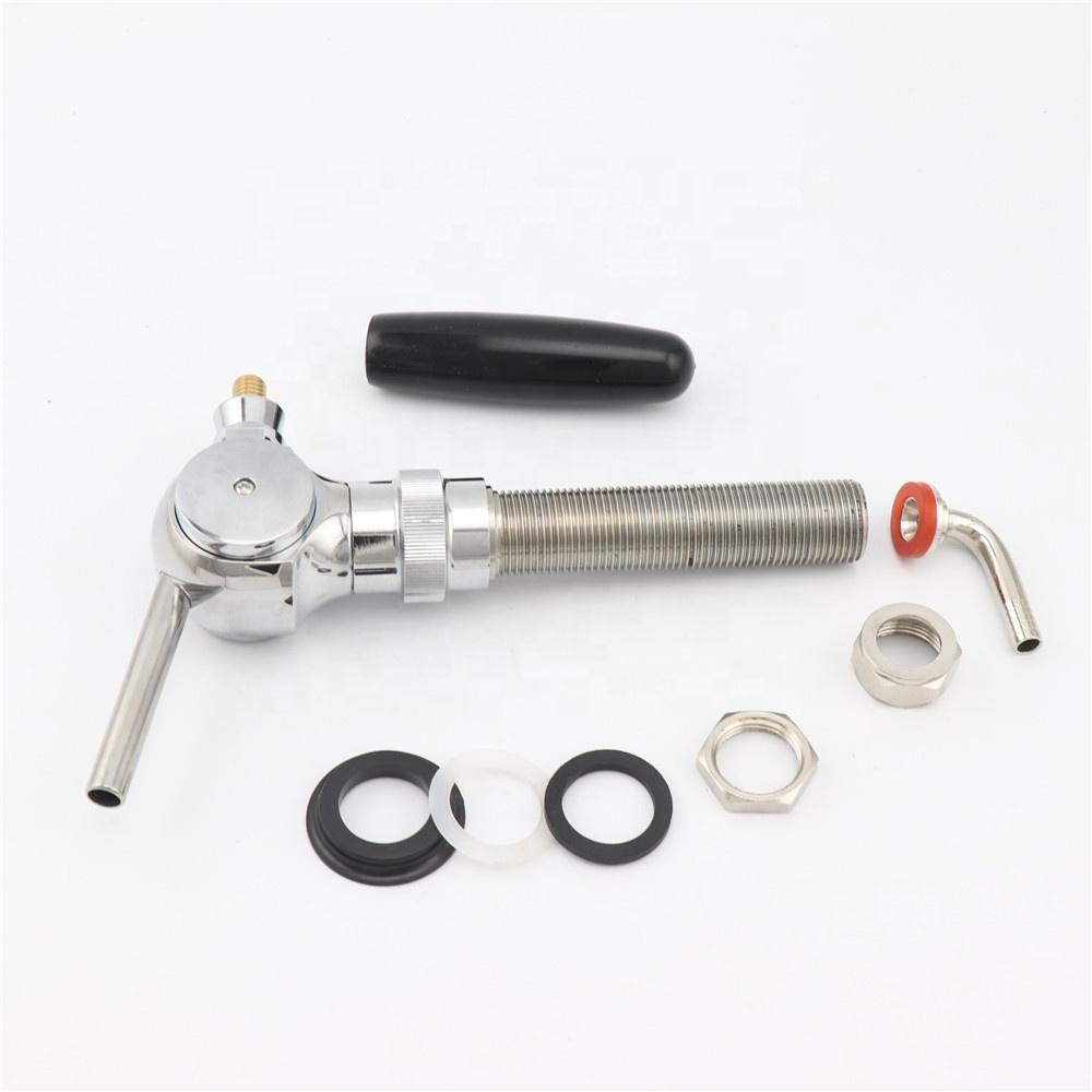Belgian Beer Tap 100mm Length Shank G5/8" Flow Control Draft Beer Faucet Home Brewing Beer Tower Wine Column Dispenser Tap