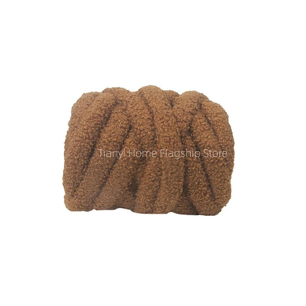 500g Teddy Roll Dickes Garn Dickes Kern Baumwollwolle Schlauchgarn DIY Decke Kissen Sperriges Arm Garn Handarbeit Stricken Garn Spinnen