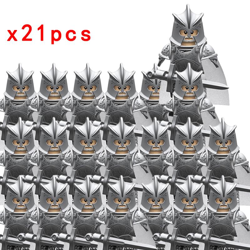 MOC Thrones Golden Armor Warrior Guard Jaime Lannister Barristan Selmy Meryn Trant Building Blocks Mini Action Figure Toys