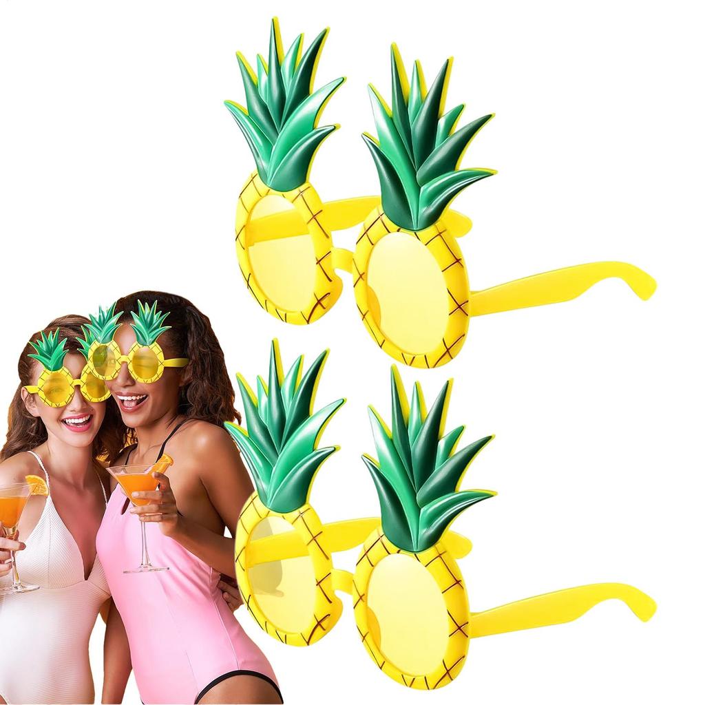 Funny Hawaiian Glasses Beach Sunglasses Party Sunglasses Hawaiian Tropical Pineapple Eyewear Summer Beach Birthday Party Decor
