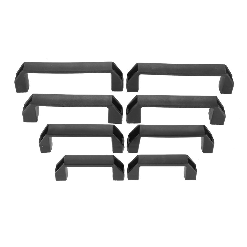 2Pcs Plastic Black Furniture Handles 90/120/150/180mm Kitchen Cabinet Handles and Knobs Black Door Handle Wardrobe Drawer Pull