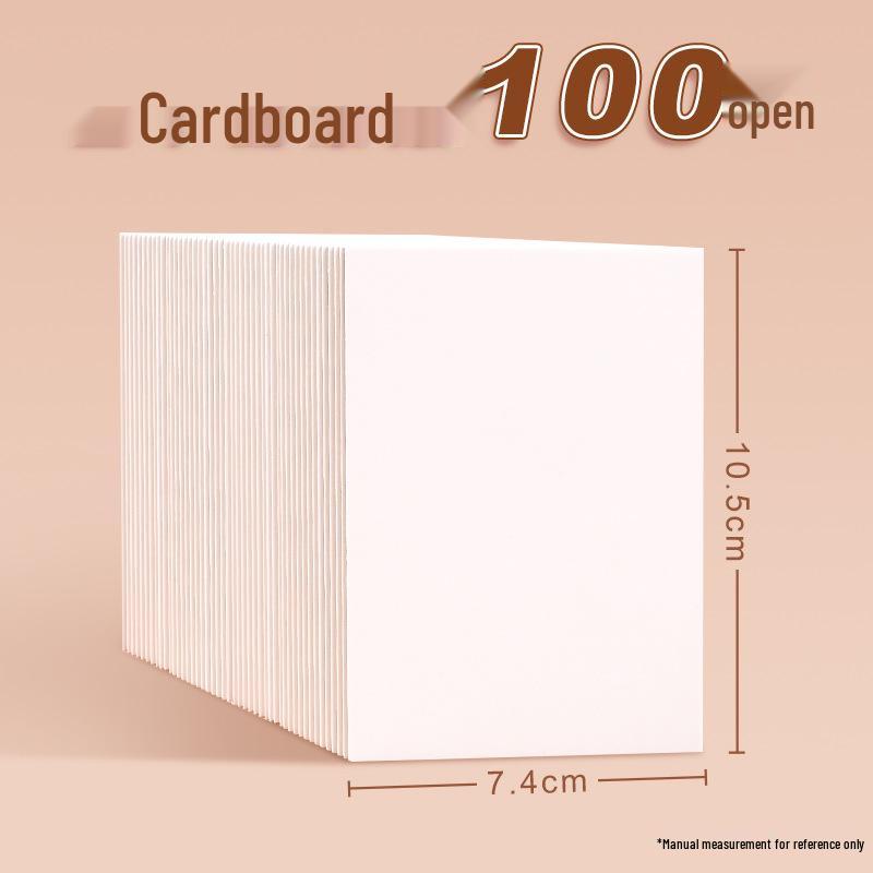 Thick White Cardboard for DIY Trading Cards & Models