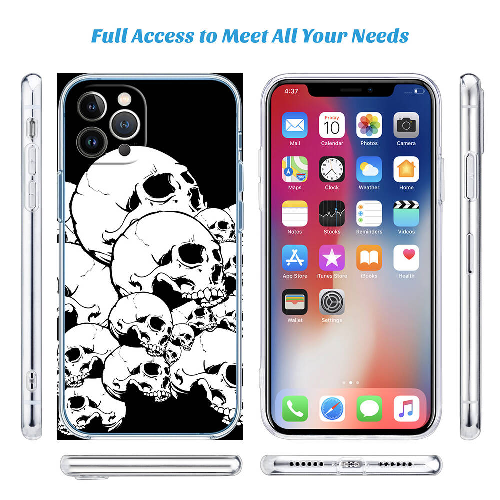 Skeleton Skull Phone Case for Motorola G14 G15 G24 G30 G31 G32 G34 G41 G42 G51 G52 G50 G60S G60 G62 G72 G71 G73 G84 G85 G200 E32